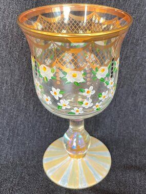 Mackenzie-Childs Sweetbriar Wine Goblet